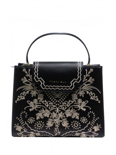 TOSCA BLU BOUGANVILLE Handbag with embroidery Black - Women’s Bags