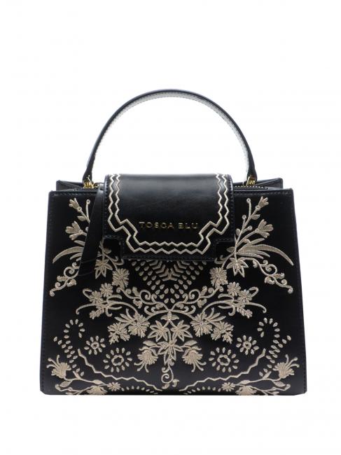 TOSCA BLU BOUGANVILLE Medium handbag with embroidery Black - Women’s Bags