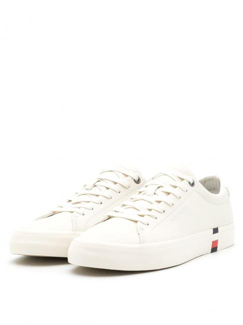 TOMMY HILFIGER MODERN CORPORATE Leather sneaker ivory - Men’s shoes