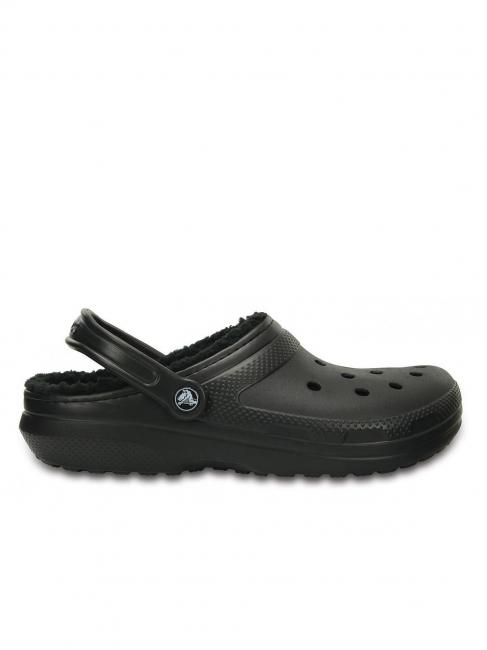 Crocs Classic Lined Clog Padded Sabot Black Black Buy At Outlet Prices
