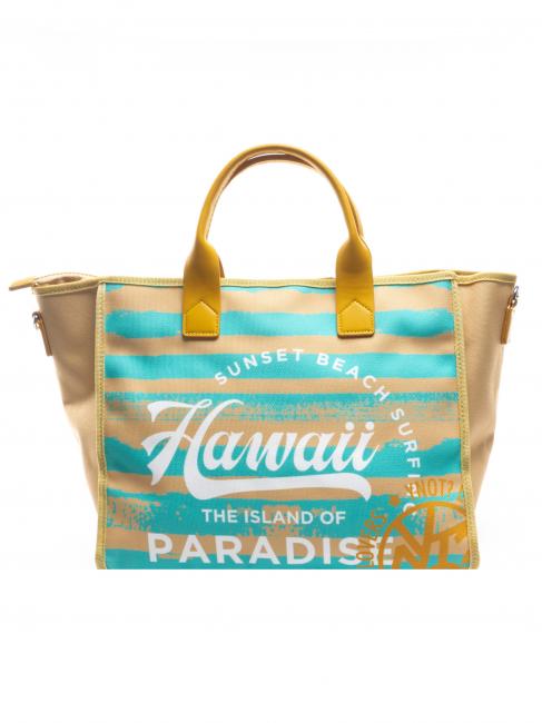YNOT HAWAII Beach bag by hand, with shoulder strap green - Women’s Bags