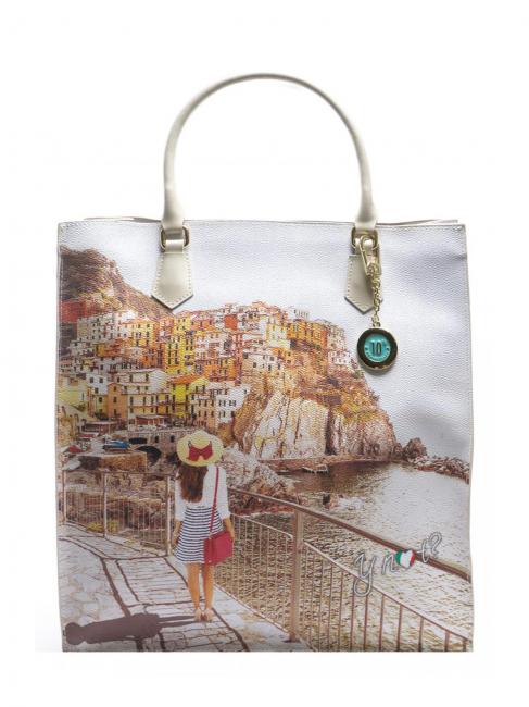YNOT YESBAG  Vertical Bag by hand, with shoulder strap sunset on the sea - Women’s Bags