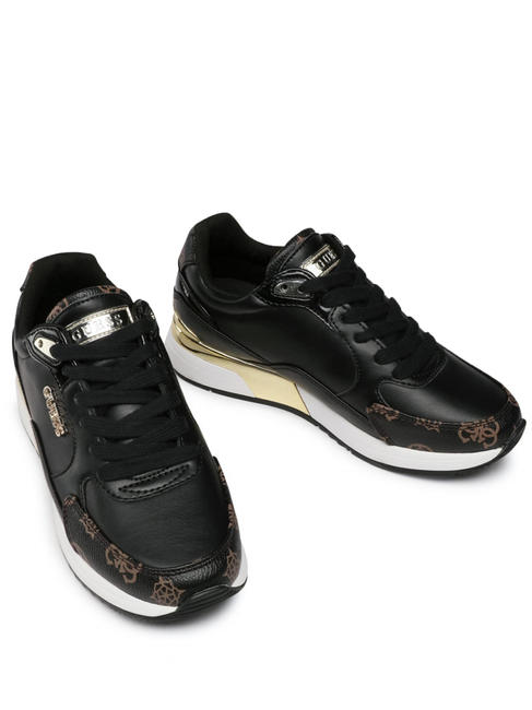GUESS MOXEA Sneakers Woman BLACK BROWN - Women’s shoes