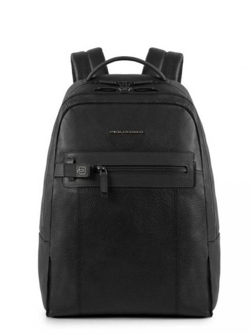 PIQUADRO SCOTT  15.6 "laptop backpack, in leather Black - Laptop backpacks
