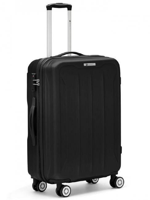 R RONCATO FLIGHT Large size trolley Black - Rigid Trolley Cases