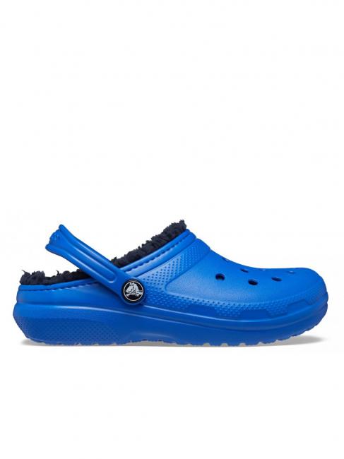 CROCS CLASSIC LINED CLOG KID Padded sabot blue bolt - Baby Shoes