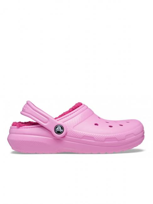 CROCS CLASSIC LINED CLOG KID Padded sabot taffy pink - Baby Shoes