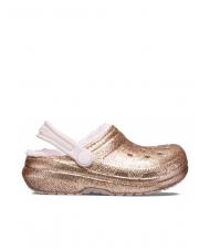 CROCS CLASSIC LINED GLITTER KIDS Padded sabot - Baby Shoes