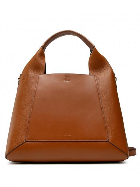 FURLA GILDA Shoulder bag, with shoulder strap cognac / black - Women’s Bags