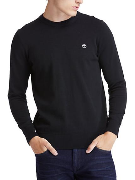 TIMBERLAND WILLIAMS RIVER Crewneck sweater BLACK - Men's Sweaters