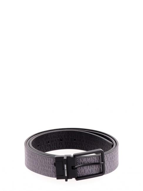 ARMANI EXCHANGE CINTURA IN PELLE Doubleface black / gray - Belts