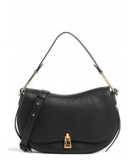 COCCINELLE MAGIE M Hammered leather bag with shoulder strap - Women&rsquo;s Bags