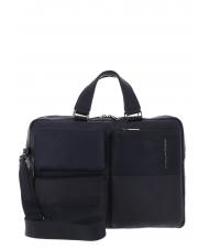 PIQUADRO RONNIE 15.6 "laptop briefcase, in leather - Work Briefcases