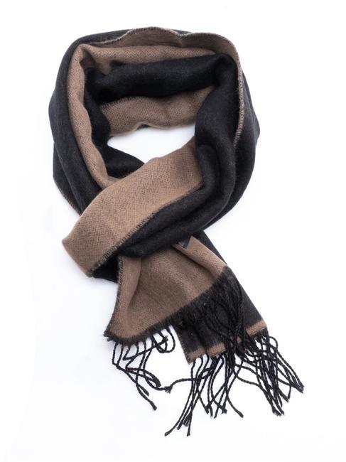 POLLINI FRANGE Made in Italy black / brown - Scarves