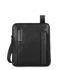PIQUADRO PULSE Leather bag Black - Over-the-shoulder Bags for Men - 1