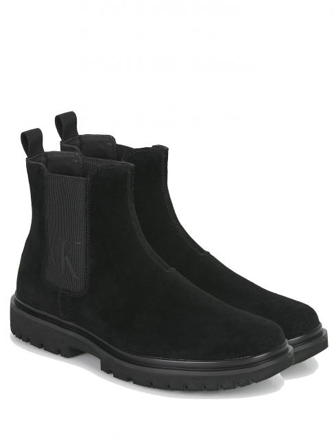 CALVIN KLEIN CK JEANS LUG MID Leather chelsea boots BLACK - Men’s shoes