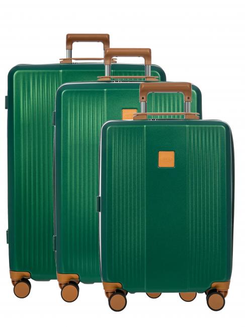 BRIC’S RAVENNA 3 trolley set: hand luggage, medium, large green - Trolley Set