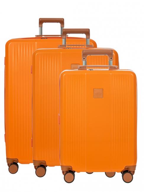BRIC’S RAVENNA 3 trolley set: hand luggage, medium, large ORANGE - Trolley Set