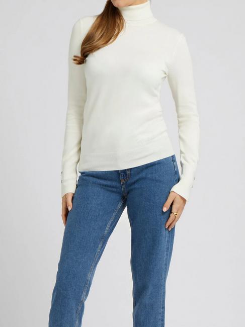 GUESS PAULE Turtleneck sweater cremwhi - Women's Sweaters