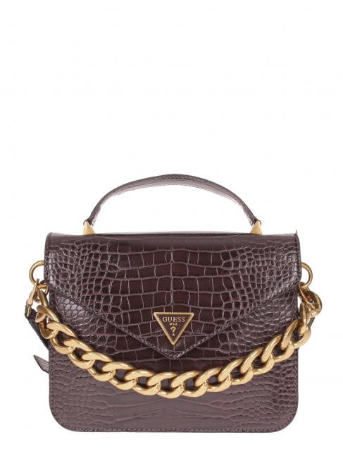 GUESS RETOUR Croco Mini Bag by hand, with shoulder strap VERDONE - Women’s Bags