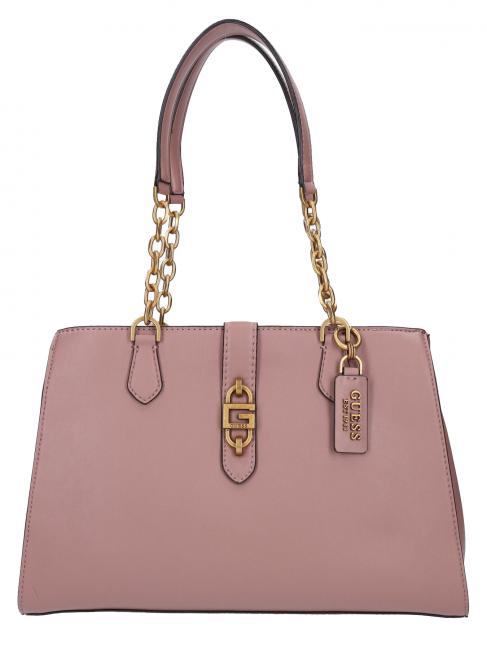 GUESS SQUARE G LUX Shoulder bag rosewood - Women’s Bags