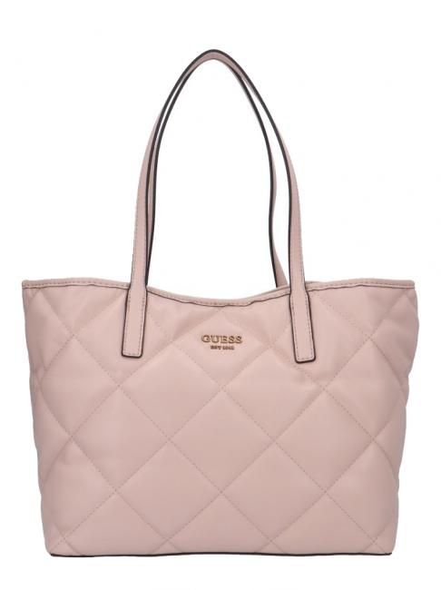 GUESS VIKKY Quilted-effect shopper nude - Women’s Bags