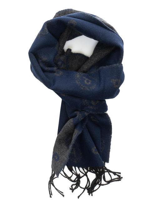 POLLINI ALL OVER All-over jaquard blue / anthracite - Scarves