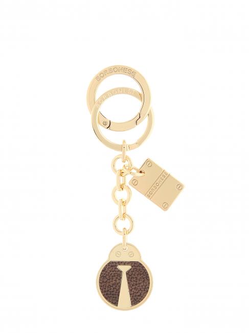 BORBONESE COCCINELLA Key holder gold ch.free/op nat - Key holders