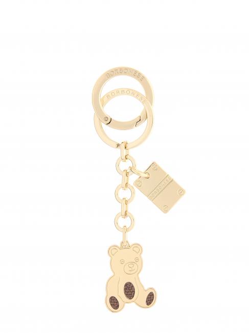 BORBONESE ORSO Key holder gold ch.free/op nat - Key holders