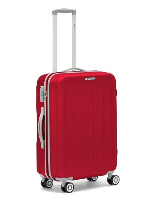 R RONCATO FLIGHT Medium size trolley Red - Rigid Trolley Cases