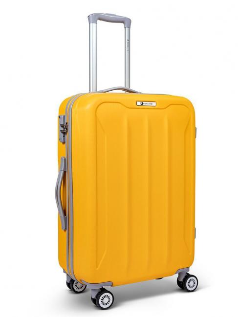 R RONCATO FLIGHT Large size trolley mustard - Rigid Trolley Cases
