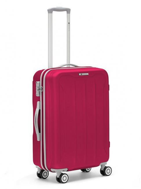 R RONCATO FLIGHT Medium size trolley raspberry - Rigid Trolley Cases