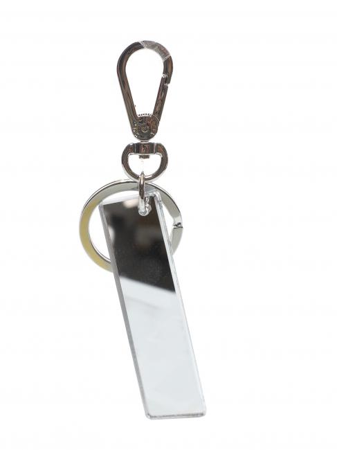 COCCINELLE LETTERA I Keychain in plexiglass and metal SILVER - Key holders