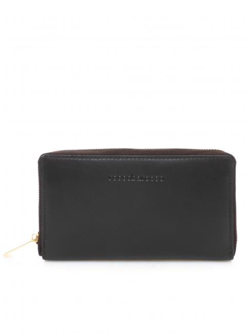 ROCCOBAROCCO Portafoglio grande zip around in pelle  t.moro - Women’s Wallets