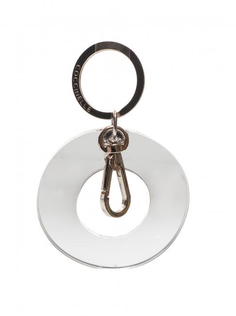 COCCINELLE LETTERA O Keychain in plexiglass and metal SILVER - Key holders