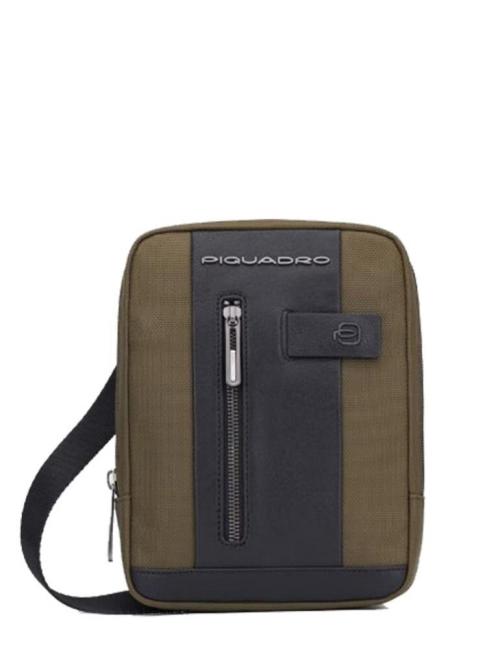PIQUADRO BRIEF 2 Shoulder bag military green / black - Over-the-shoulder Bags for Men