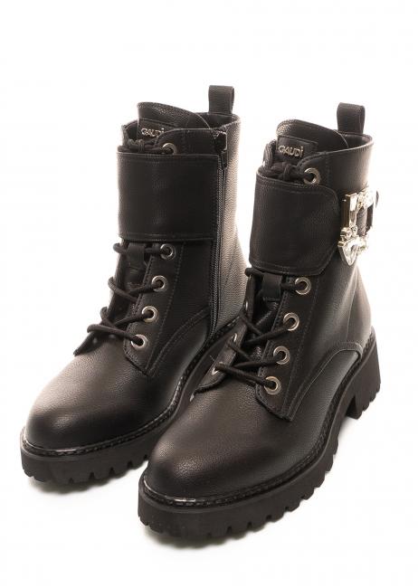 GAUDÌ SUKI Leather ankle boots BLACK - Women’s shoes