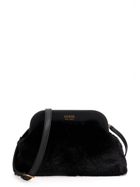 GUESS TESORO Clutch bag with shoulder strap BLACK - Women’s Bags