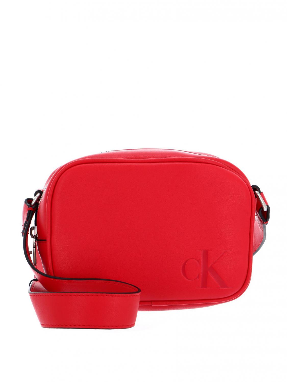 Calvin Klein Ck Jeans Sculpted Mono Camera Bag With Shoulder Strap Candy  Apple - Buy At Outlet Prices!