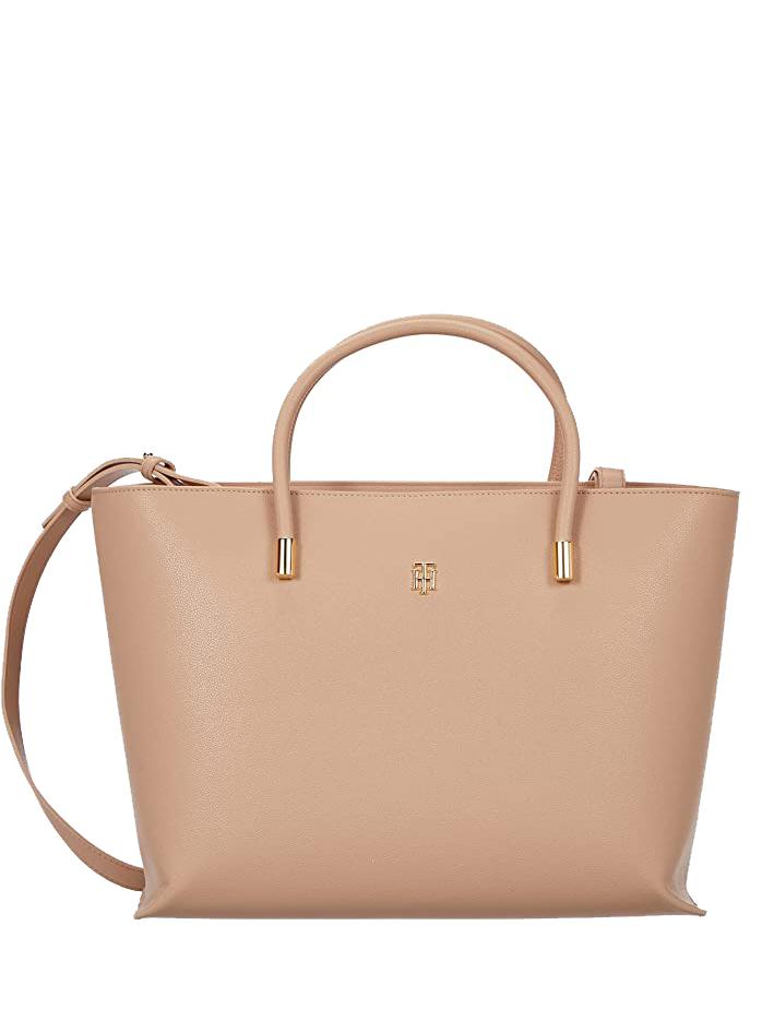 Tommy Hilfiger New Casual Satchel Bag Beige - Buy At Outlet Prices!