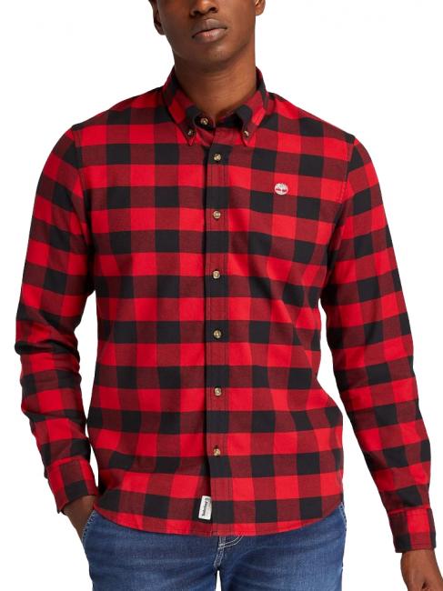 TIMBERLAND MASCOMA RIVER Slim fit checked shirt scarlet sage yd - Men's Shirts