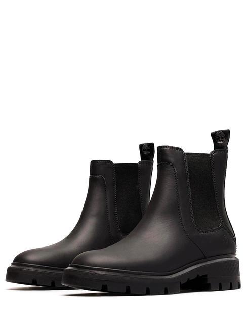 TIMBERLAND CORTINA VALLEY Chelsea boot in leather Jetblack - Women’s shoes