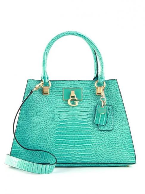 GUESS STEPHIE Handbag with shoulder strap AQUA - Women’s Bags