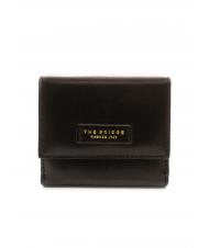 THE BRIDGE LEDA Leather wallet Black Gold - Women&rsquo;s Wallets - 1