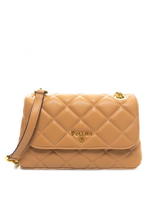 POLLINI WALTZER NIGHT Quilted shoulder bag natural - Women’s Bags