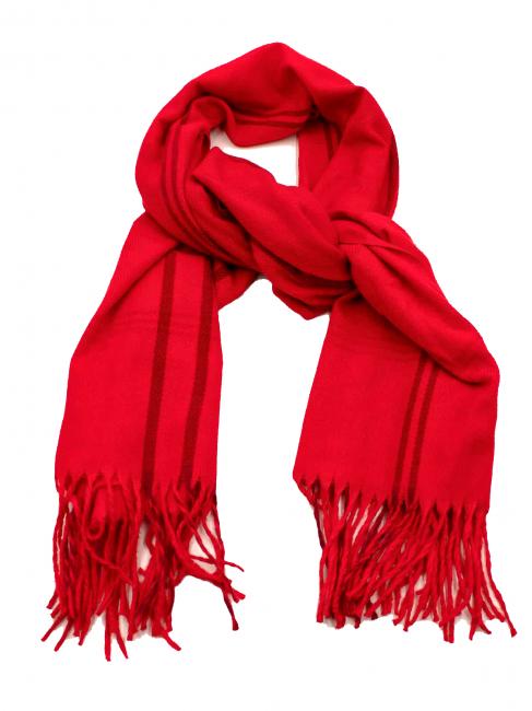 ROCCOBAROCCO Sciarpa con frange  red - Scarves