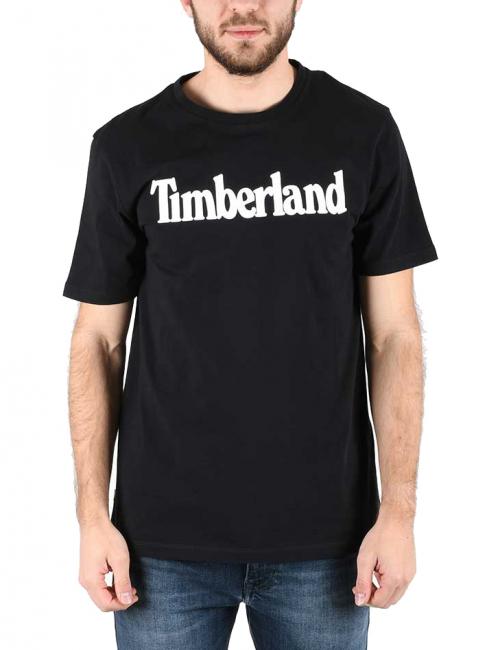 TIMBERLAND KENNEBEC LINEAR Cotton T-shirt BLACK - T-shirt