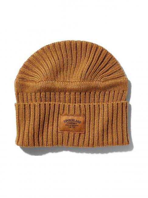 TIMBERLAND RIBBED Hat with cuff wheat - Hats