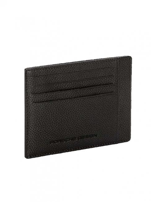 PORSCHE DESIGN VOYAGER 4cc leather card holder Black - Men’s Wallets