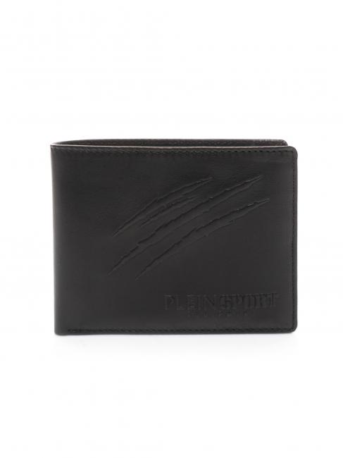 PLEIN SPORT CHICAGO 8cc leather wallet black - Men’s Wallets
